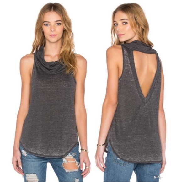 Chaser Tops - 💙 NWT, chaser, women’s open back cowl neck, shirttail tank, vintage jersey